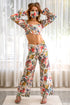 Mascherina Reversibile in Voile di Cotone/Seta "Flora e Fauna/Tegola".